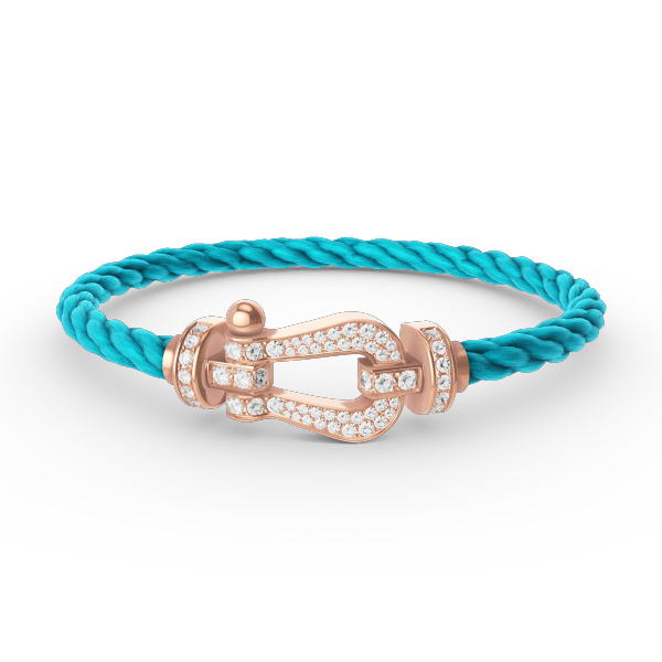 [MIRA]FORCE LARGE HORSESHOE FULL DIAMOND BRACELET ROSE GOLD