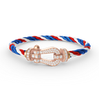 [MIRA]FORCE LARGE HORSESHOE FULL DIAMOND BRACELET ROSE GOLD