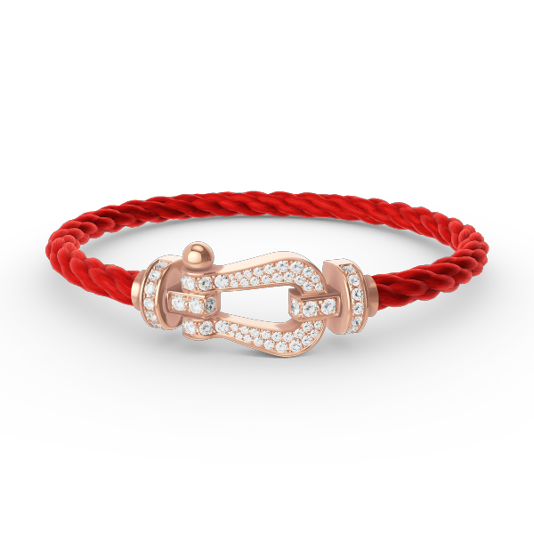 [MIRA]FORCE LARGE HORSESHOE FULL DIAMOND BRACELET ROSE GOLD