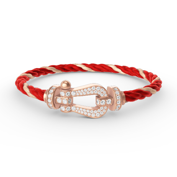 [MIRA]FORCE LARGE HORSESHOE FULL DIAMOND BRACELET ROSE GOLD