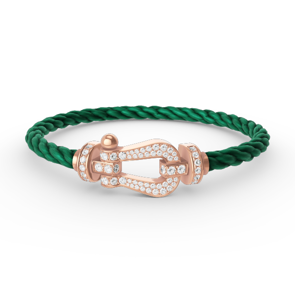 [MIRA]FORCE LARGE HORSESHOE FULL DIAMOND BRACELET ROSE GOLD