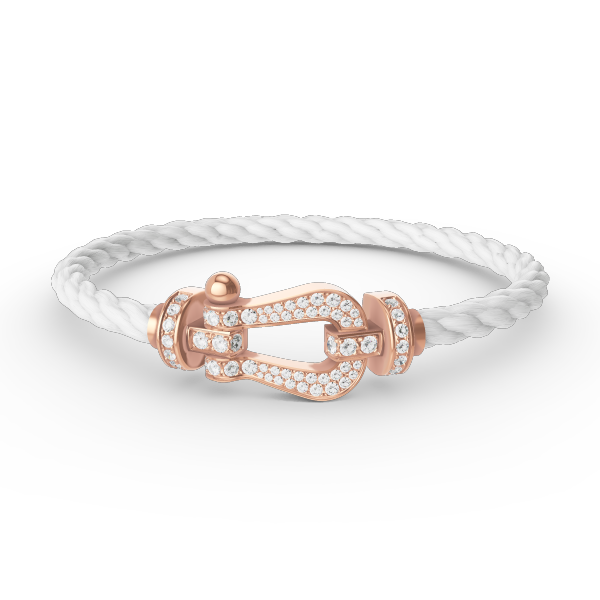 [MIRA]FORCE LARGE HORSESHOE FULL DIAMOND BRACELET ROSE GOLD