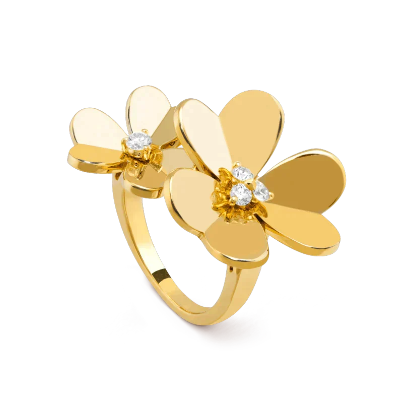 [MIRA]CLOVER COMOS GOLD DIAMOND RING