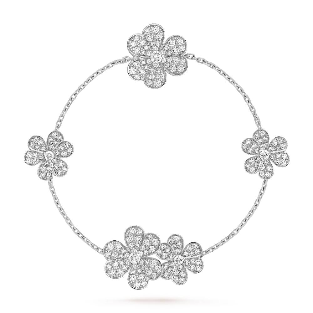 [MIRA]FRIVOLE SILVER 5 FLOWERS BRACELET