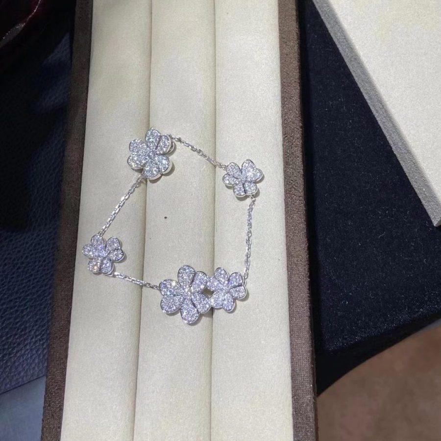 [MIRA]FRIVOLE SILVER 5 FLOWERS BRACELET