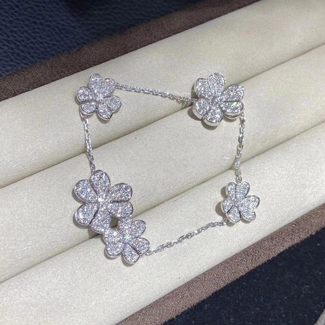 [MIRA]FRIVOLE SILVER 5 FLOWERS BRACELET