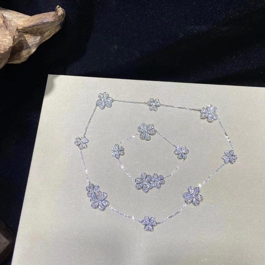 [MIRA]FRIVOLE SILVER 5 FLOWERS BRACELET