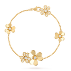 [MIRA]FRIVOLE GOLD 5 FLOWERS BRACELET