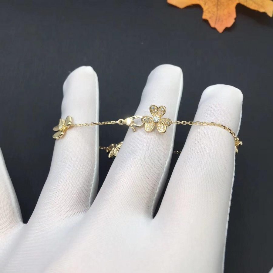 [MIRA]FRIVOLE GOLD 5 FLOWERS BRACELET