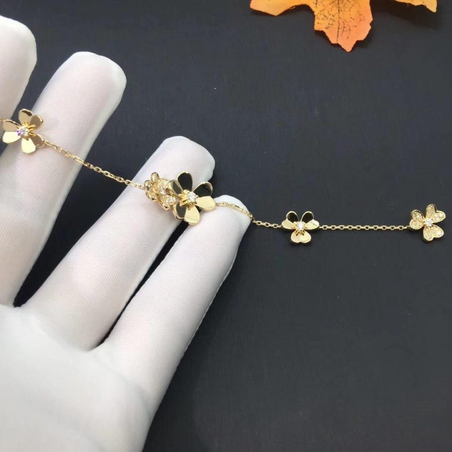 [MIRA]FRIVOLE GOLD 5 FLOWERS BRACELET