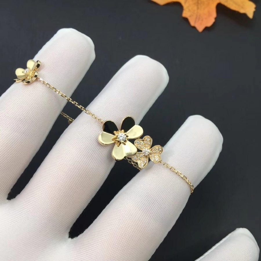 [MIRA]FRIVOLE GOLD 5 FLOWERS BRACELET