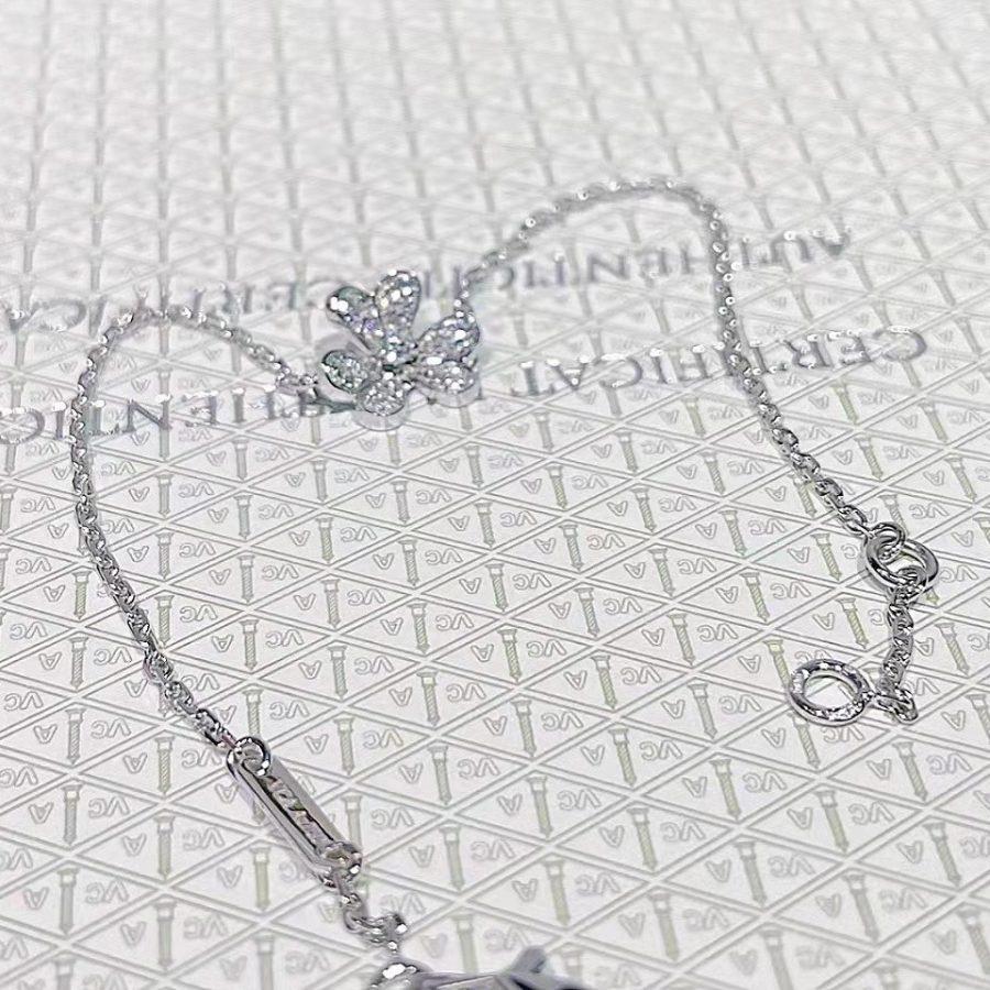 [MIRA]FRIVOLE SILVER FLOWER DIAMOND BRACELET