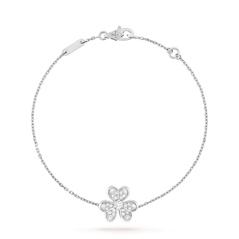 [MIRA]FRIVOLE SILVER FLOWER DIAMOND BRACELET