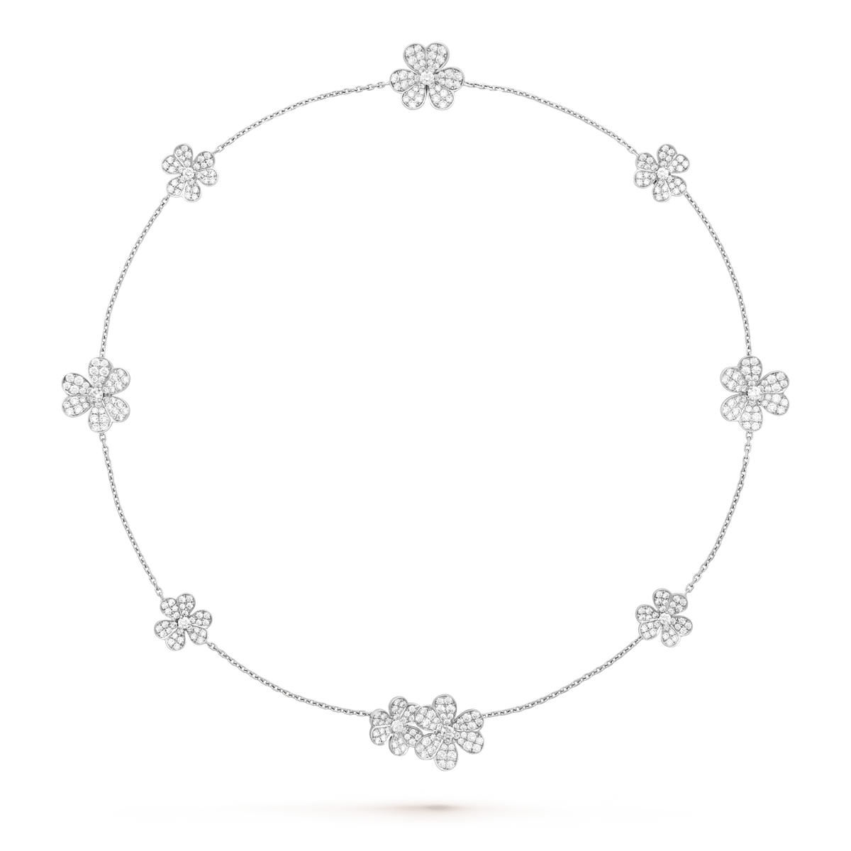 [MIRA]FRIVOLE SILVER 9 FLOWERS NECKLACE