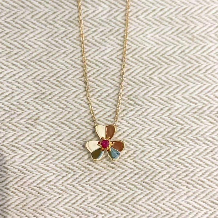 [MIRA]FRIVOLE GOLD FLOWER NECKLACE