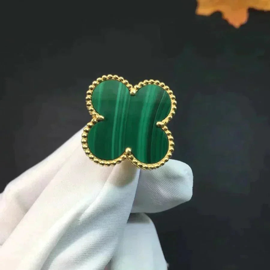 [MIRA]CLOVER MALACHITE RING