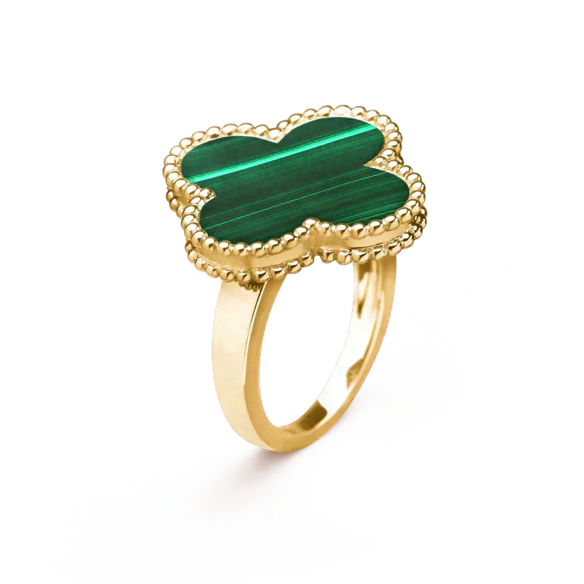 [MIRA]CLOVER MALACHITE RING