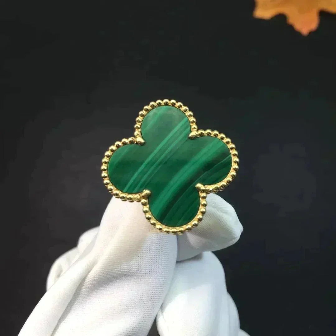 [MIRA]CLOVER MALACHITE RING