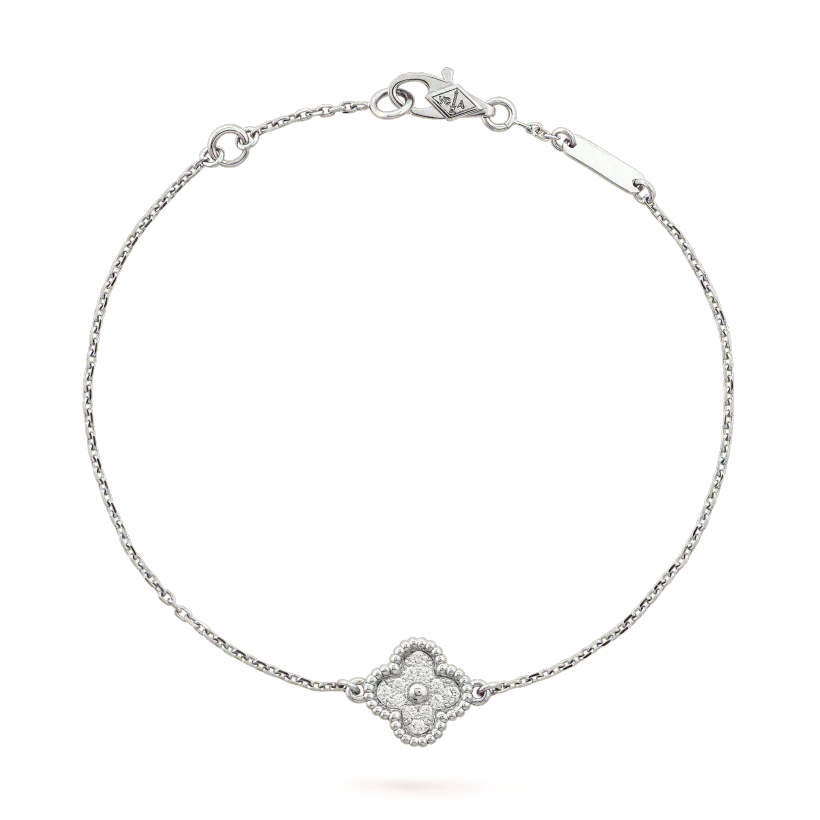 [MIRA]CLOVER  SINGLE FLOWER BRACELET SILVER