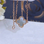 [MIRA]CLOVER WHITE MOP SINGLE FLOWER BRACELET
