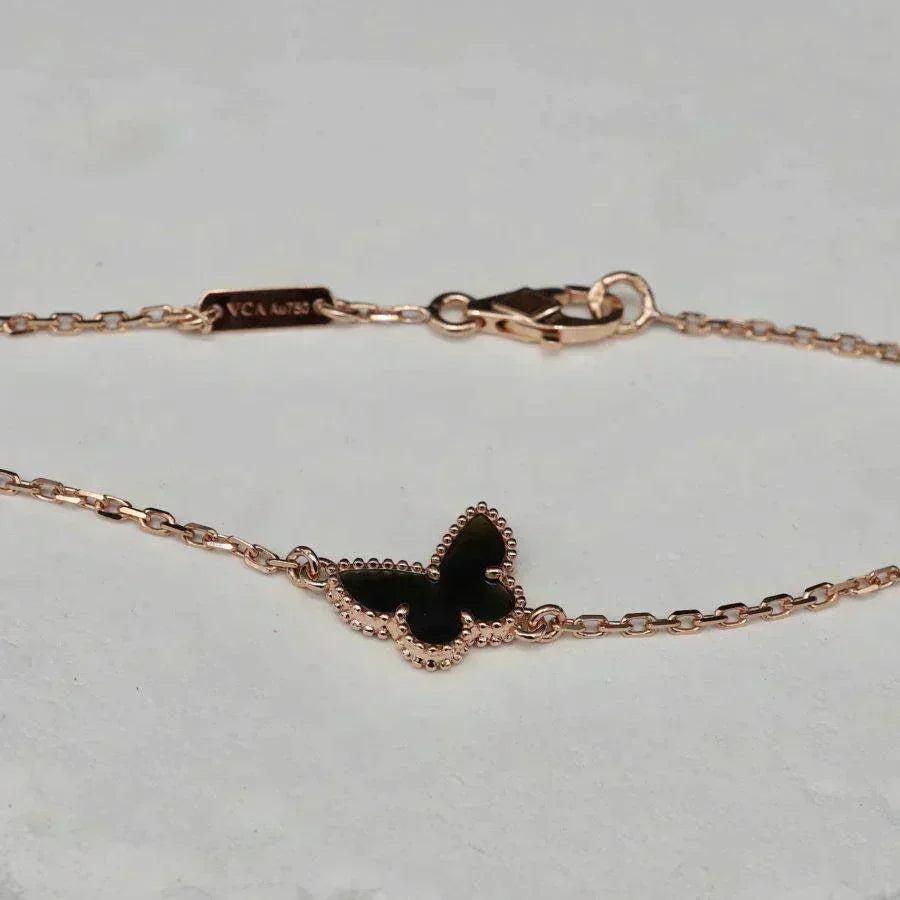 [MIRA]BUTTERFLY ONYX  BUTTERFLY BRACELET