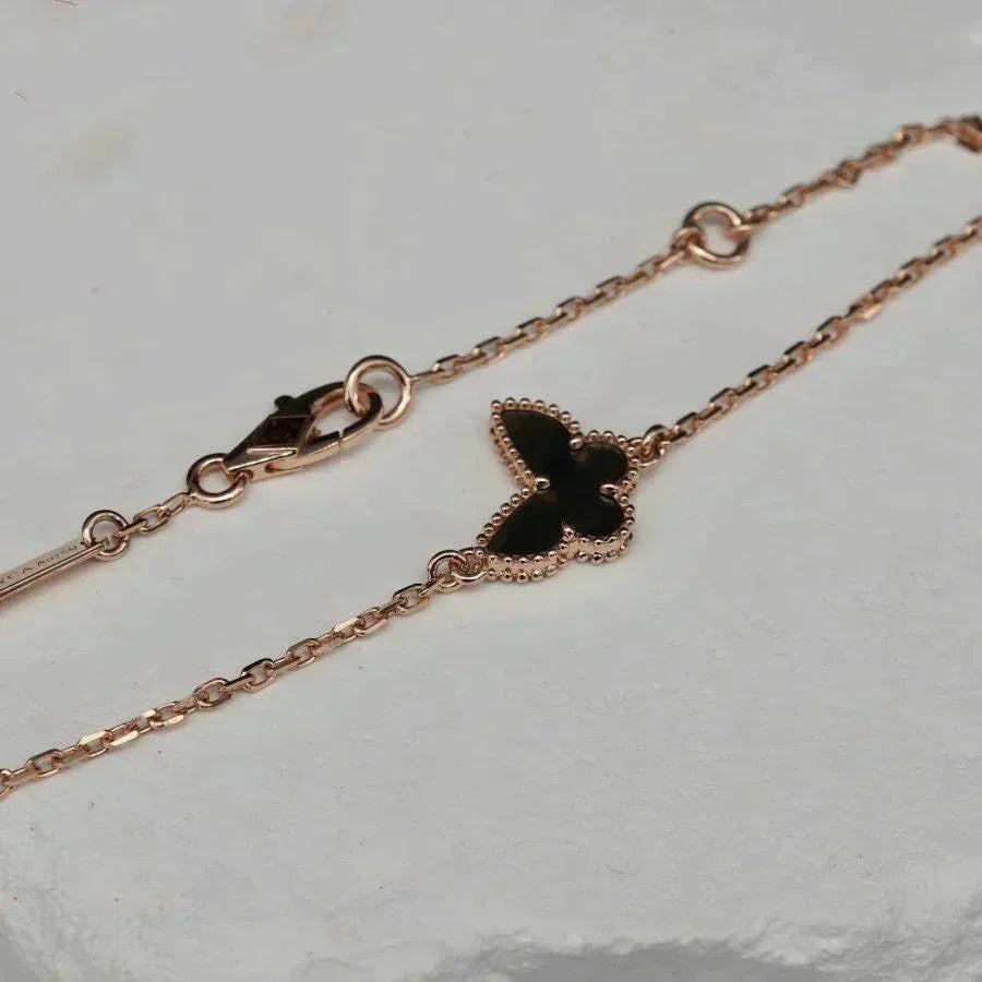 [MIRA]BUTTERFLY ONYX  BUTTERFLY BRACELET