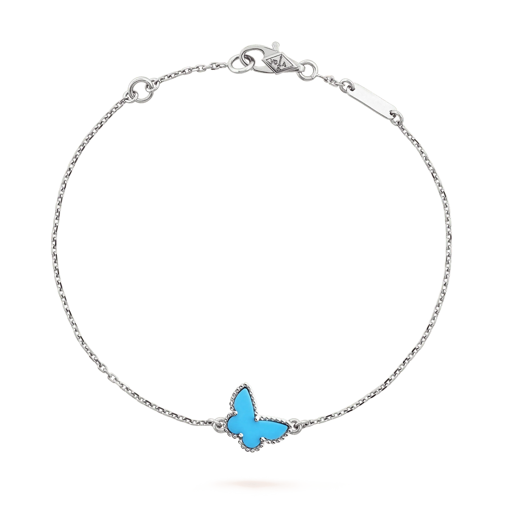[MIRA]BUTTERFLY TURQUOISE BUTTERFLY BRACELET SILVER