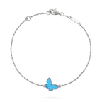 [MIRA]BUTTERFLY TURQUOISE BUTTERFLY BRACELET SILVER