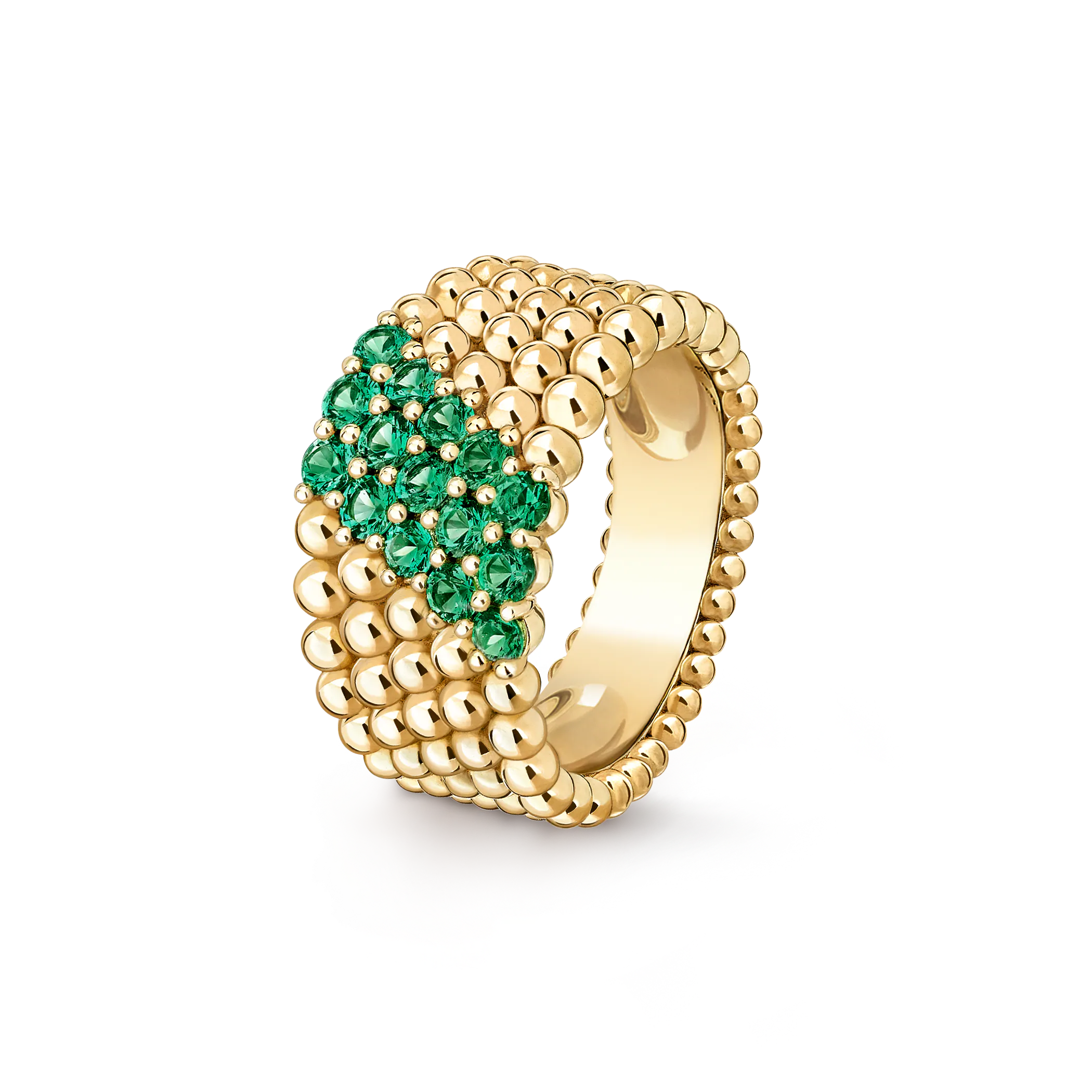 [MIRA]  PERLEE DIAMOND RING ,5-ROW DIAMOND-SET DESIGN