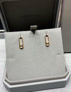 [MIRA]MOVE UNO SMALL 1 DIAMOND EARRINGS