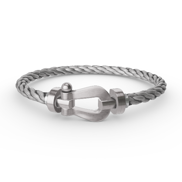 [MIRA]FORCE LARGE HORSESHOE NO DIAMOND BRACELET SILVER