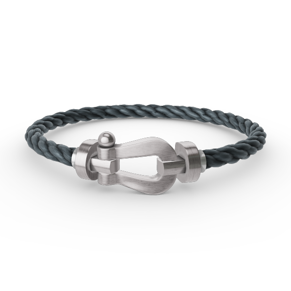 [MIRA]FORCE LARGE HORSESHOE NO DIAMOND BRACELET SILVER