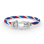 [MIRA]FORCE LARGE HORSESHOE FULL DIAMOND BRACELET SILVER