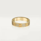 [MIRA]LOVE RING 3.6MM DIAMOND PAVED