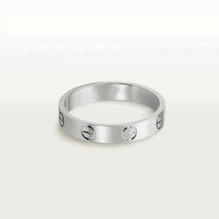 [MIRA]LOVE RING 4MM 1 DIAMOND SILVER