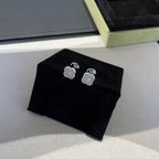 [MIRA]CLOVER MINI DIAMOND STUD EARRINGS